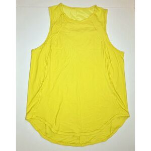 Lululemon Women's Sculpt Tank Top Yellow Size 10 Sleeveless Activewear